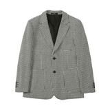 高级感厚款西装外套男潮流修身黑白拼接千鸟格子西服男DX916-P138，男装西服套装，电商A213