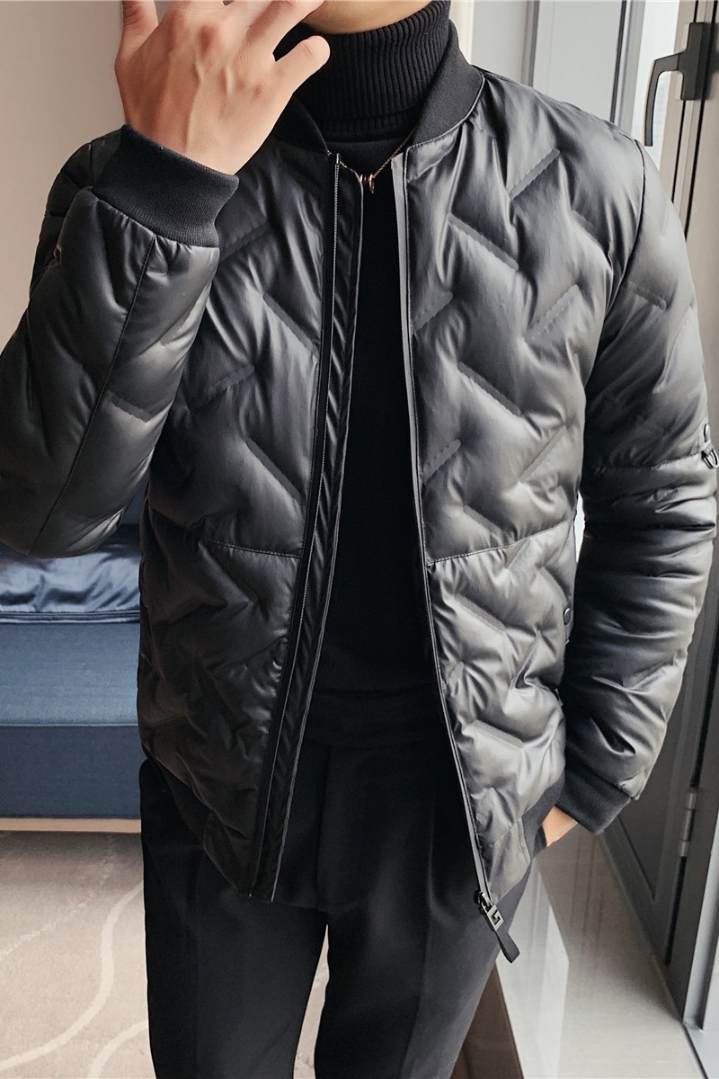 补齐大货~轻薄羽绒服短款修身潮流帅气冬季薄款男士外套YR02-P165，男装羽绒服，电商A213
