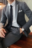 常年卖主推款男士质感纯色西服套装修身西装LJT102-A/P210，男装西服套装，电商A213