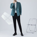 轻熟风单西外套韩版宽松休闲西服男潮流帅气垂感小西装DX17/P155，男装西服，电商A213