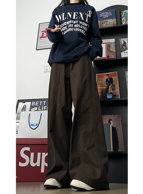 2025秋季美式中性工装裤高街男女高级感宽松休闲裤子KS021P55控78