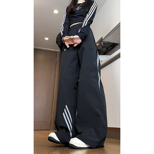 春季三杠条纹裤子中性机能冲锋裤防水速干工装山裤J953P45控68W，男装工装外套，电商B329