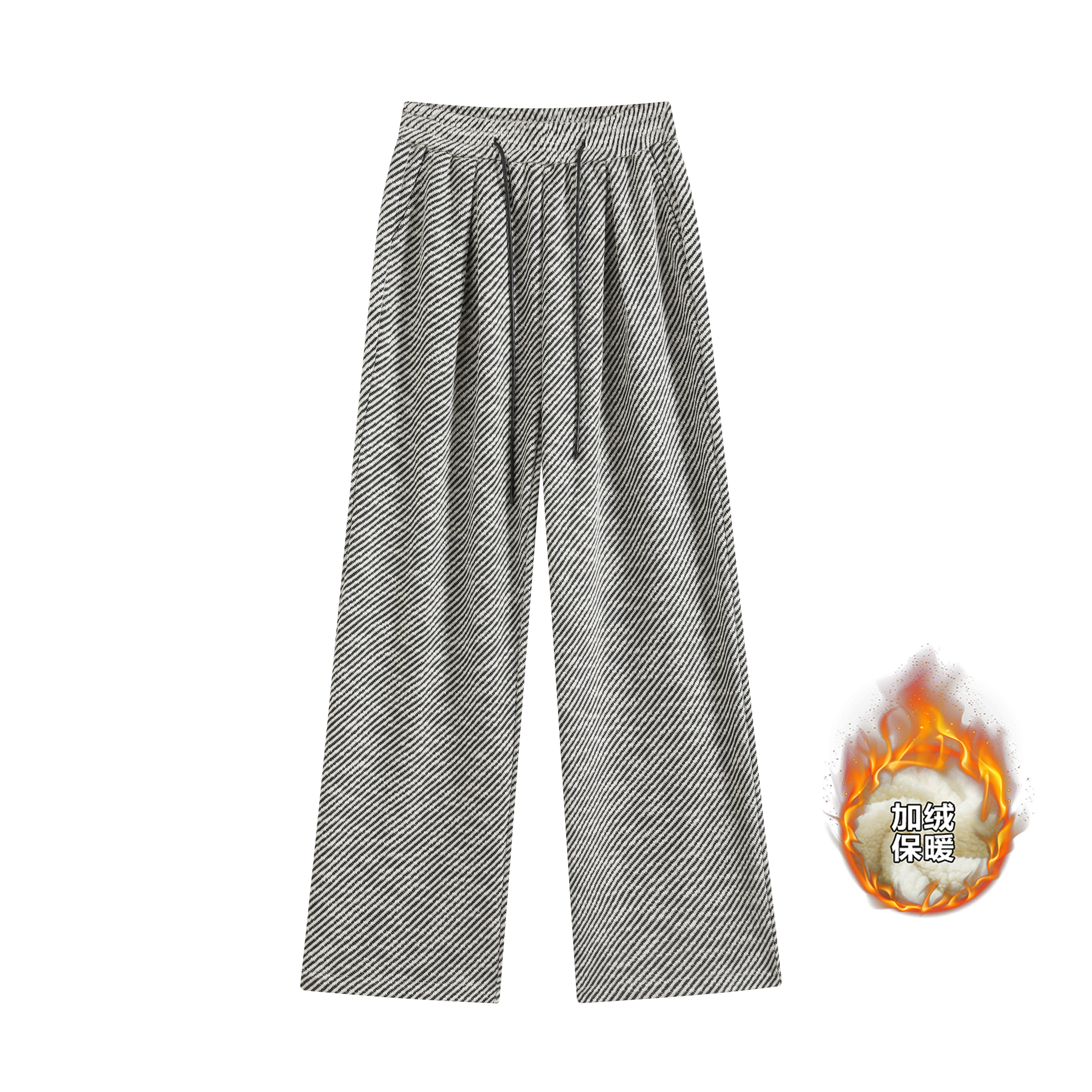 平铺冬季阔腿裤女休闲复古针织女裤子WH6830加绒P57特批没差价，男装卫衣，电商B329