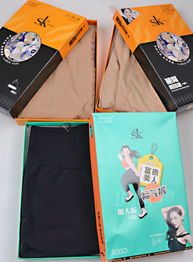 SK8625春秋加厚不加绒加肥大码胖女收腹提臀不透肉贵妇福气连裤袜