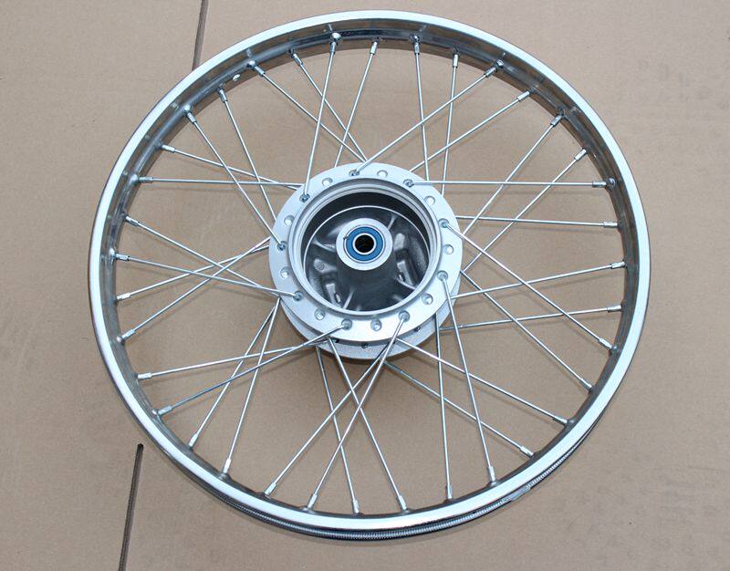 新大洲本田摩托车配件125-7D 7E后面钢圈7E轮毂钢丝圈原厂正品通