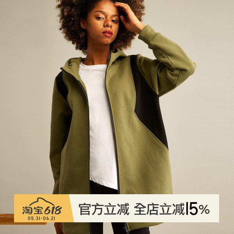 小溪家军装风加绒加厚卫衣女2019秋冬新款休闲开衫舒适百搭外套春