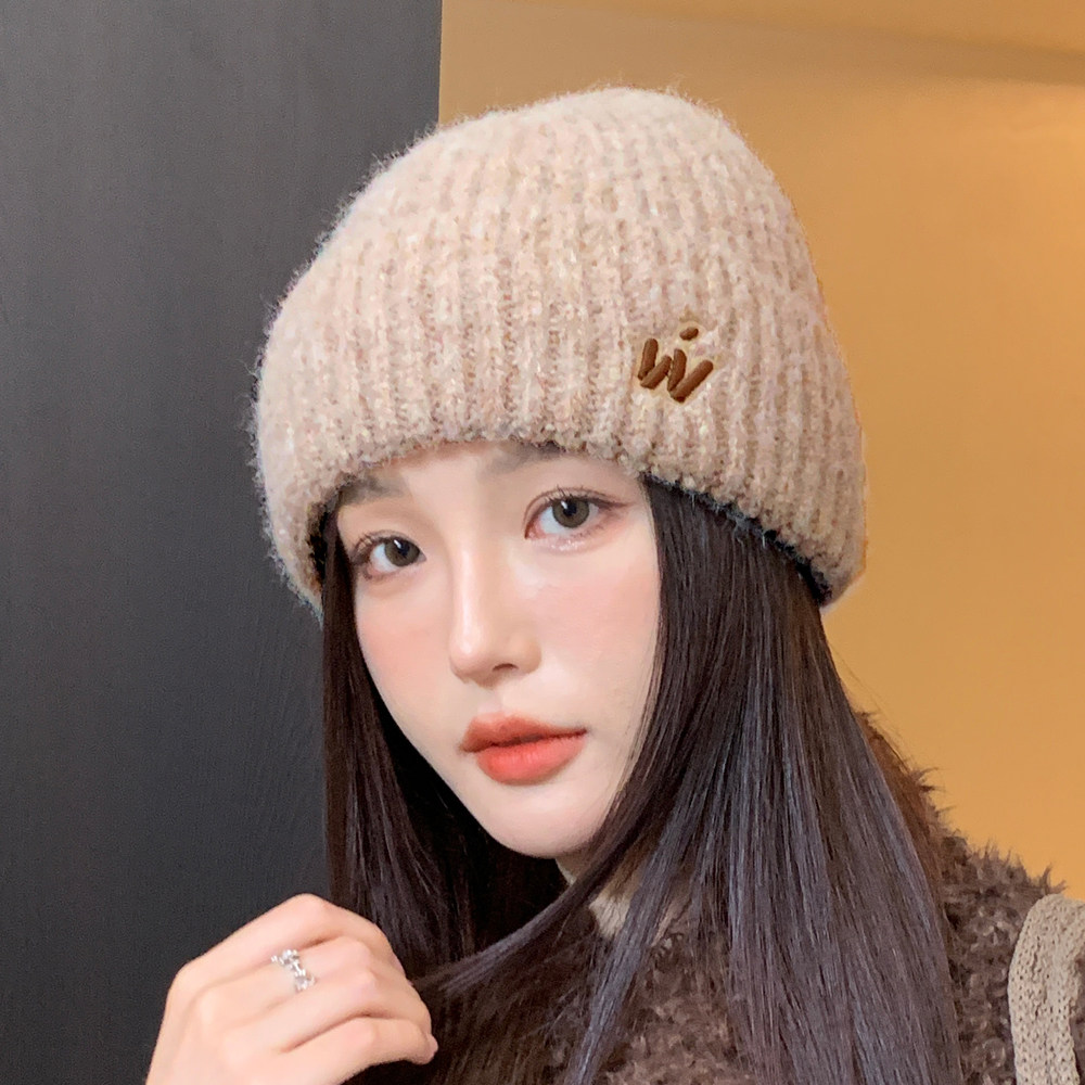 毛线帽新款女款加绒加厚秋冬季帽子百搭保暖护耳针织帽大头显脸小,服饰配件/皮带/帽子/围巾,帽子,淘宝优惠券,粉丝福利购,淘宝优惠卷