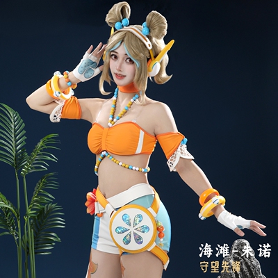 守望先锋朱诺海滩泳装cos全套