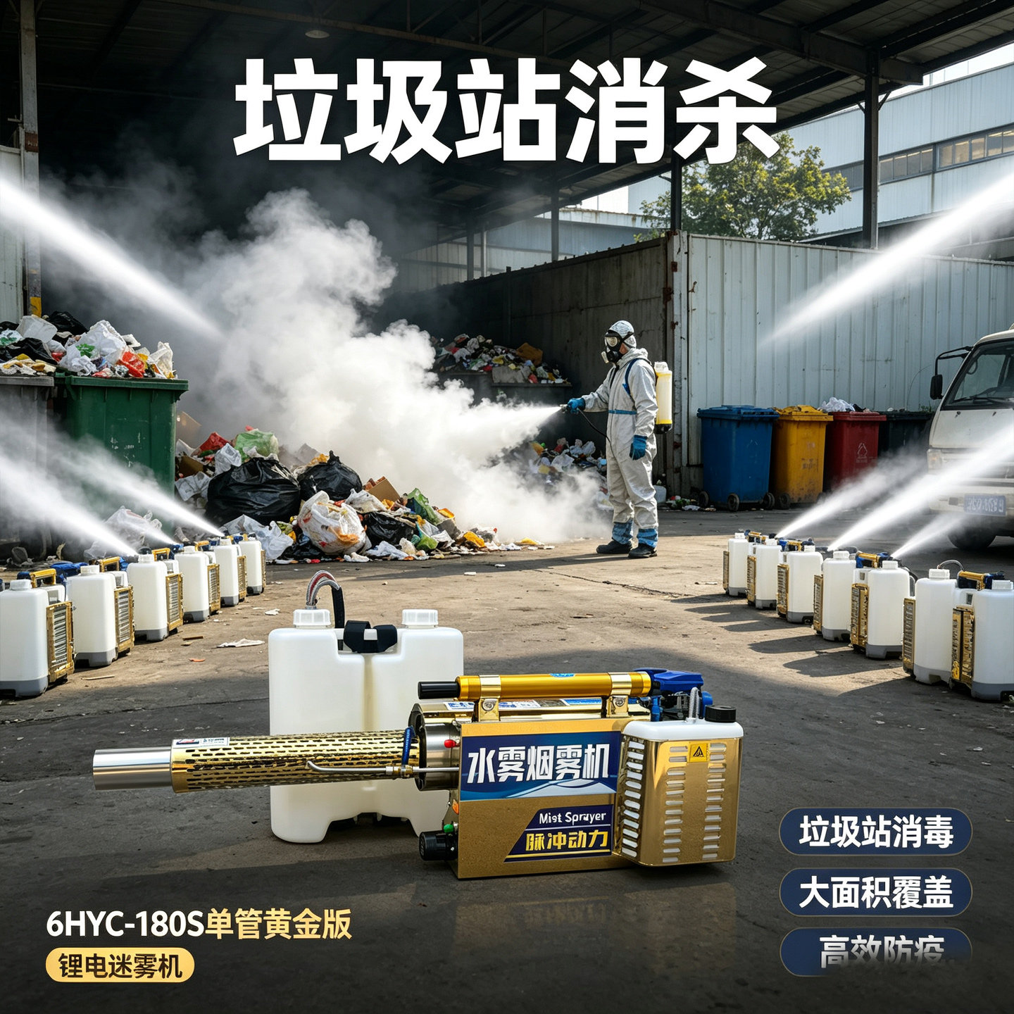 洪水后灾后防疫专用消杀消毒弥雾机喷雾器汽油农用打药机迷雾烟雾