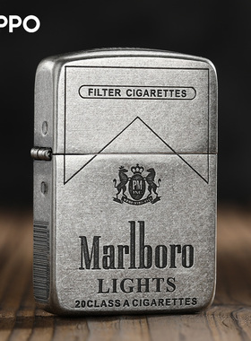 zippo打火机1941复刻万宝路古银精雕煤油防风男礼物正版外壳正品