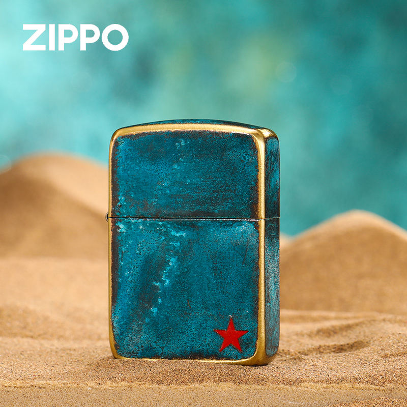 ZIPPO打火机1941复刻军机红五角星官网正品煤油防风正版定制送礼