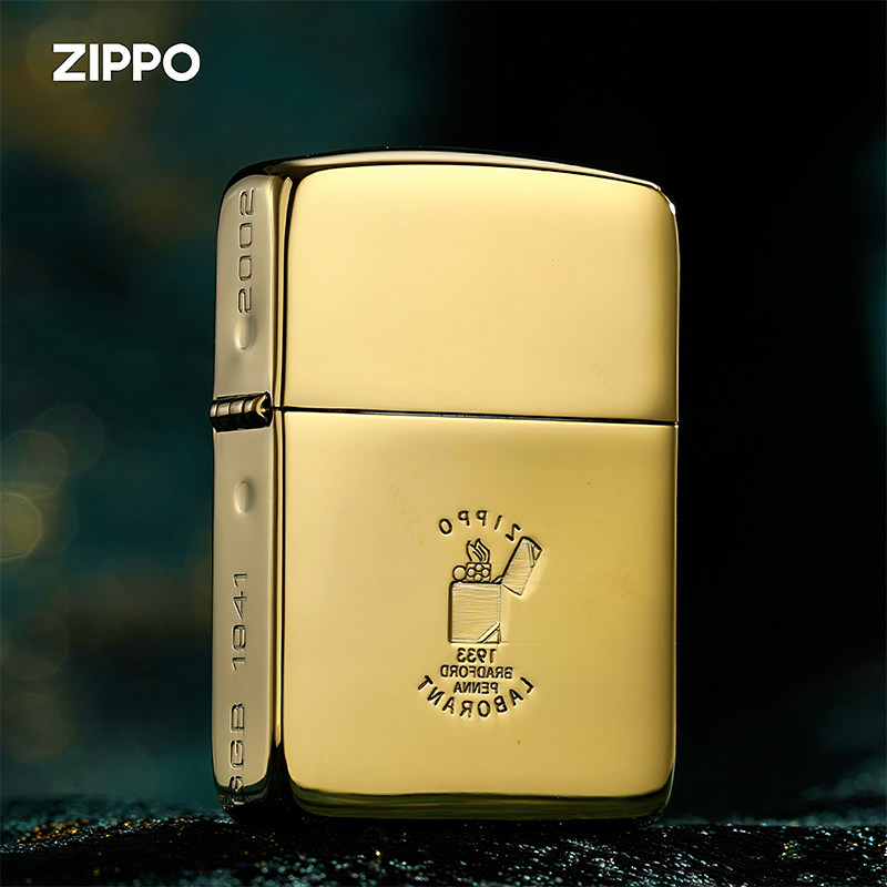ZIPPO打火机复刻二战镀钛18K金送男友礼物煤油防风官方旗舰正品