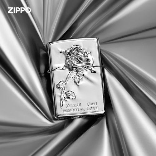 ZIPPO打火机塑封玫瑰高档套装