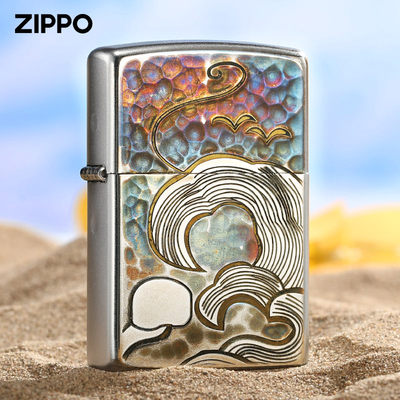 ZIPPO打火机正品浮雕沧海