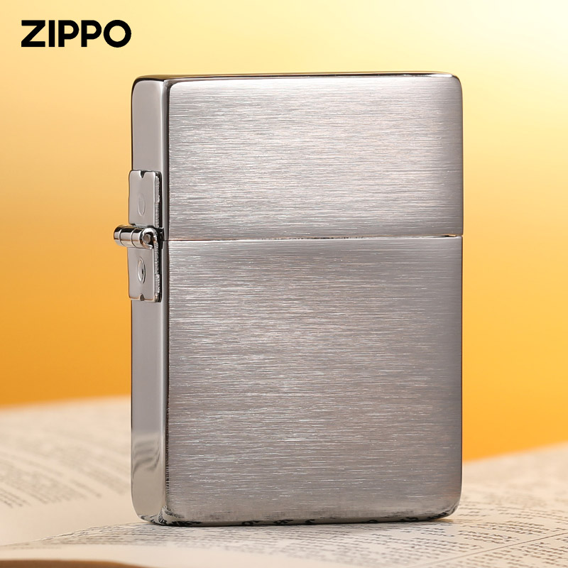 zippo打火机1935复刻镀铬拉丝经典光板煤油防风高档送礼美国正品