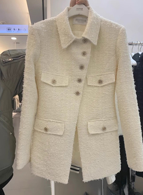 设计感时尚小香风西装外套女2026春秋新款韩版显瘦高级感名媛西服