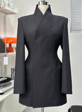 高级感西装外套女2026春季新款韩版气质沙漏廓形收腰显瘦西服上衣
