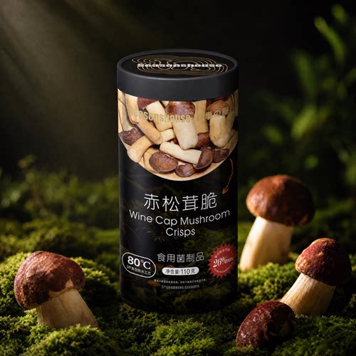 大气灌装赤松茸菌菇脆咔滋酥脆