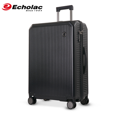 Echolac/爱可乐新款20旅行箱防刮PC金属包角拉杆箱飞机轮男行李箱