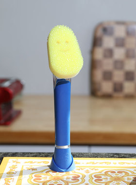 美国scrubdaddy长柄刷洗碗刷海绵擦魔力擦替换刷头转换片厨房清洁