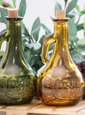 西班牙进口VSM厨房家用酱油醋调料瓶复古玻璃防漏油橄榄油瓶油壶