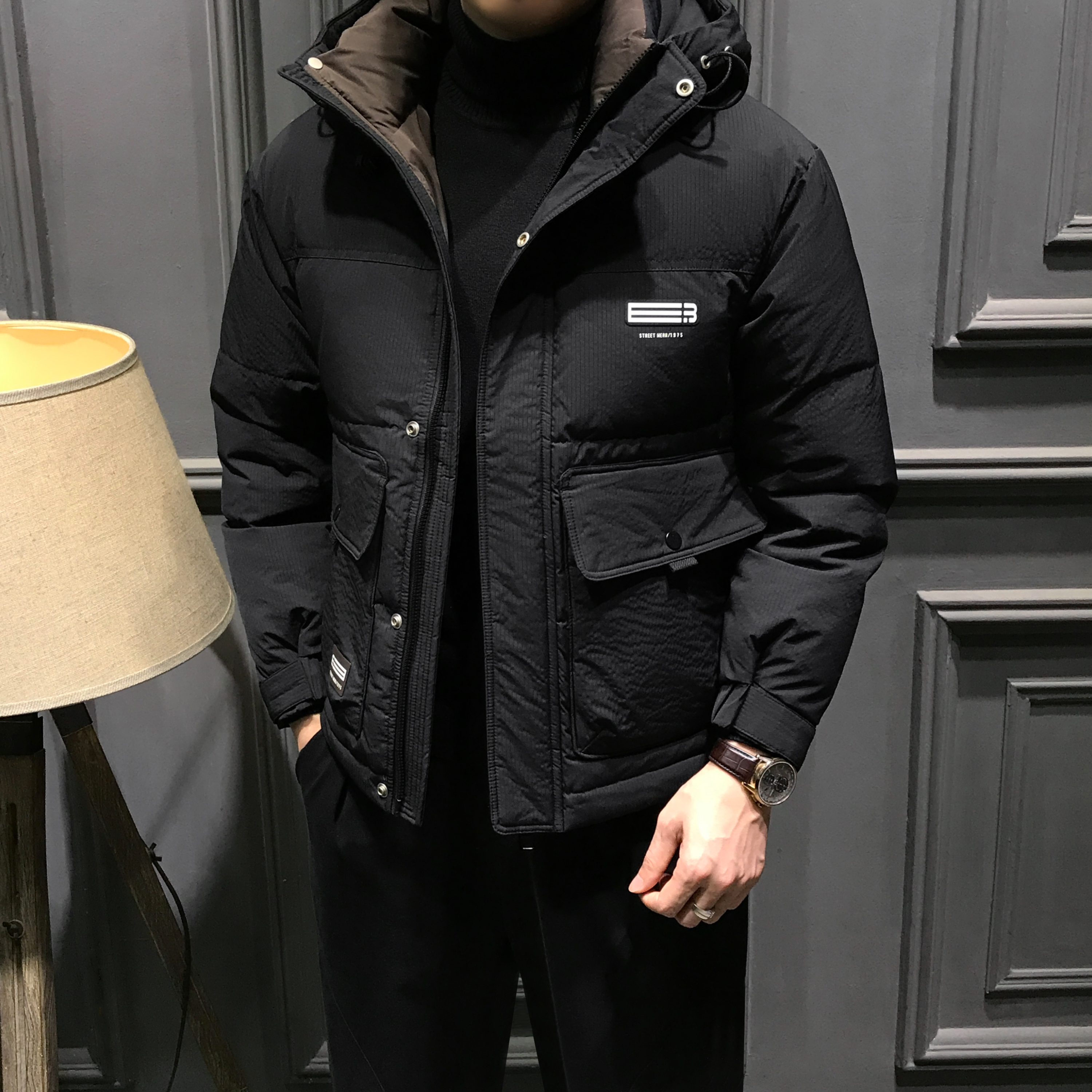 tnnc男士帅气高级羽绒服