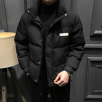 冬季90鸭绒立领男士羽绒服2024新款高端加厚外套秋冬保暖商务男装