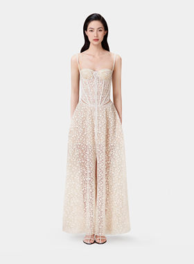 正品授权MONTSAND LOBBSTER春日蕾丝吊带连衣裙A字摆越南24PS网纱