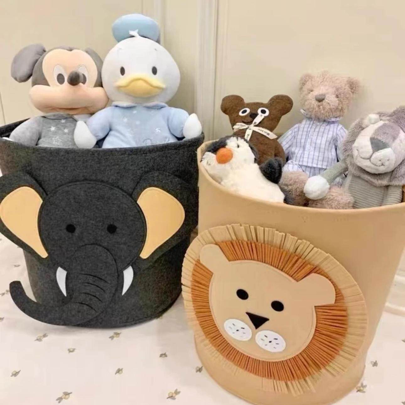 脏衣篮跨境高颜值收纳盒大容量卡通动物毛毡收纳整理可水洗脏衣篓,收纳整理,脏衣篮,淘宝优惠券,粉丝福利购,淘宝优惠卷