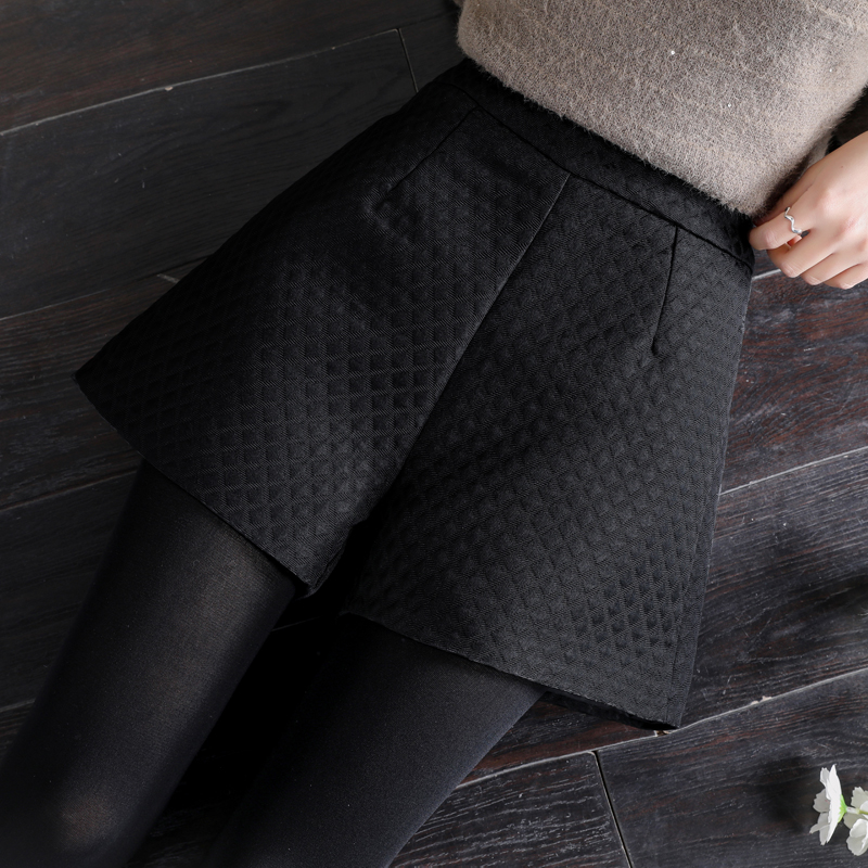 短裤女秋冬款外穿阔腿