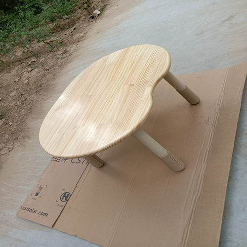 定制松木可调节实木儿童花生桌