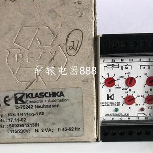 原装量度继电器和控制器ISN 1/411cq-1.60 17.11-02