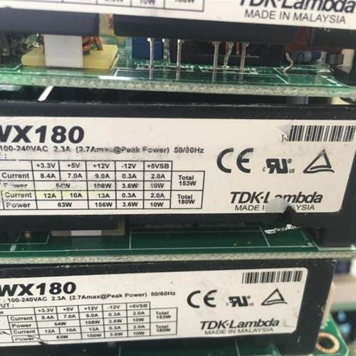 拆机TDK-LAMBDA ZWX180 电源 3.3V 5V +-12V 电源 180W询价