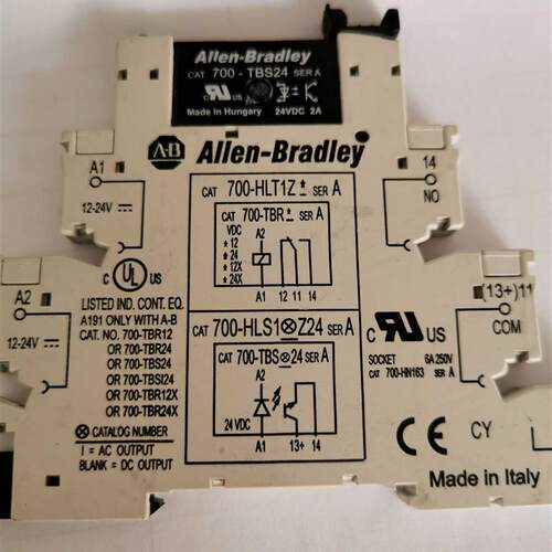 /Allen-Bradley继电器模组700-TBS24+700-HLT1Z底座询价
