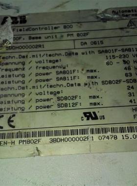 ABB PM802F 3BDH00002R1  价格再谈询价