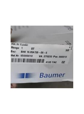 全新保盟Baumer 编码器BHK 1605A720E65原装正品95000010现货询价