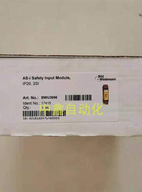 全新正品+AS-i安全继电器BWU3696/BWU2490/1938