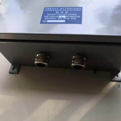 船舶双联冷藏集装箱电源插座箱CZXS3-2/I5 440V 32A 3P+E询价