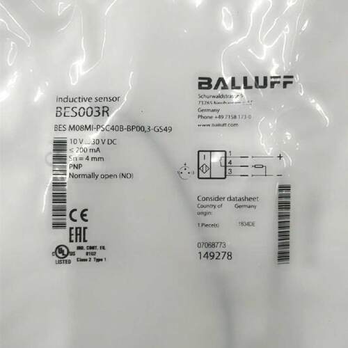 全新BALLUFF BES003R BES M08MI-PSC40B-BP00,3-GS49正品原装询价