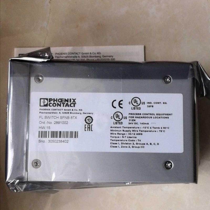 全新菲尼克斯8口工业非管理型交换机FL SWITCH SFNB 8TX-2891询价