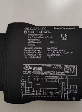 全新原装SCHMERSAL施迈赛安全继电器SRB202CA-24VDC询价