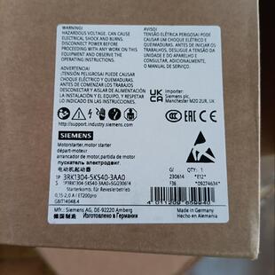 3RK1304 3AA0西门子电动机起动器全新原装 正品 现货询价 5KS40