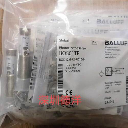 全新原装巴鲁夫balluff BOS01TP BOS 12MPSRD10S4正品现货询价
