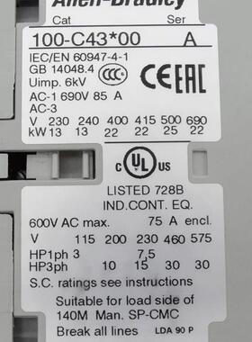 100-C43D00 C43D*00 C43*00 C43D10罗克韦尔继电器