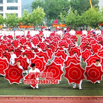 大型团体操演出道具花伞苏杰1