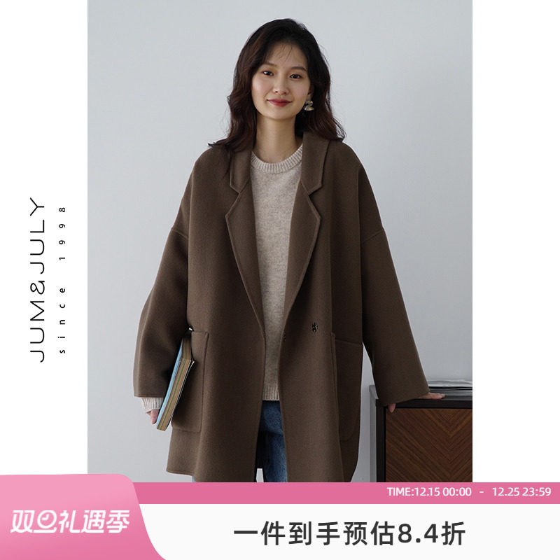 小个子羊毛毛呢外套嘉茱莉赫本风