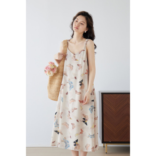 两穿裙子 蝴蝶背心连衣裙女小众设计感气质无袖 嘉茱莉2026夏季 新款
