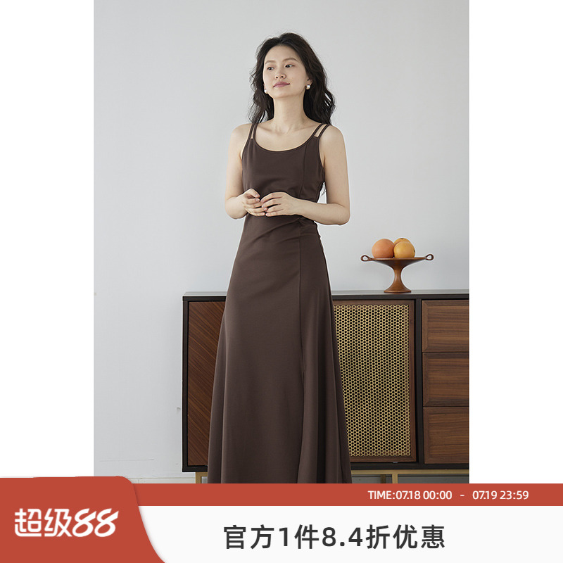 法式无袖连衣裙小众设计感