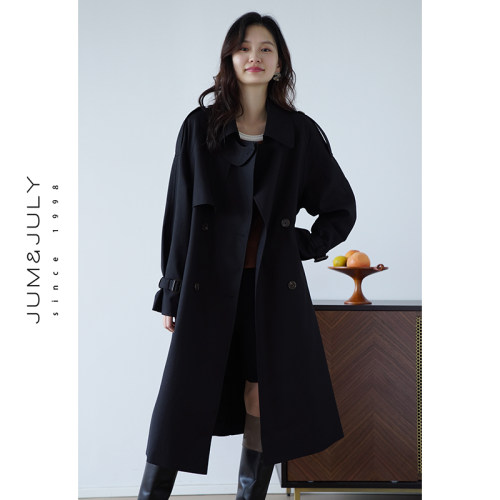 中长款风衣外套嘉茱莉韩系