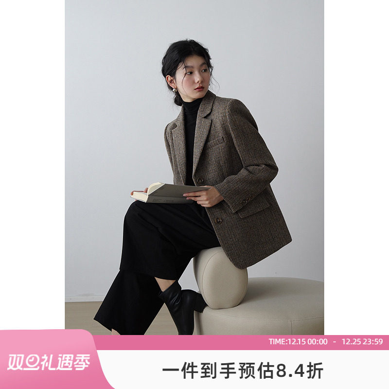 小个子毛呢外套嘉茱莉赫本风